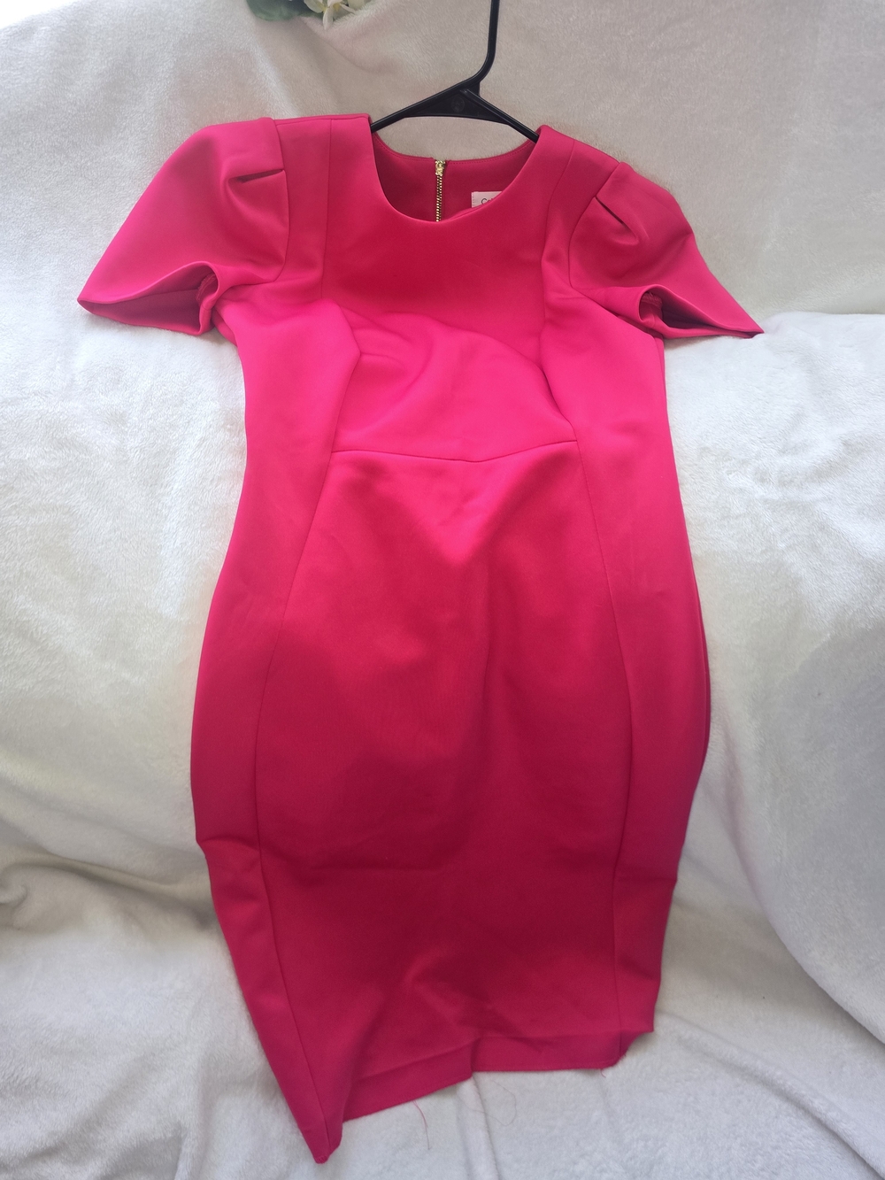 Calvin Klein Hot Pink Midi Sheath Dress